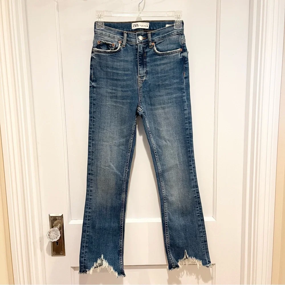 Zara bootcut cropped